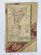 Antique Japanese Postcard Train Network Nagoya Fare Table C1920 Color PC112