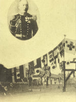 Antique Japanese Russo-Japanese War Victory Postcard Navy Admirals Paper BW PC78