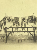 Antique Japanese Russo-Japanese War Victory Postcard Navy Admirals Paper BW PC78