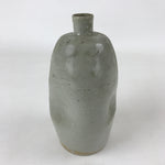 Antique Japanese Sake Bottle Ceramic Kayoi-Tokkuri C1900 Simple Gray TS603