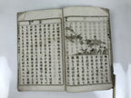 Antique Japanese School Textbook Official Reading Book C1900 Meiji Green HN34
