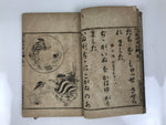 Antique Japanese School Textbook Religious Education Moral Book C1900 Meiji HN37