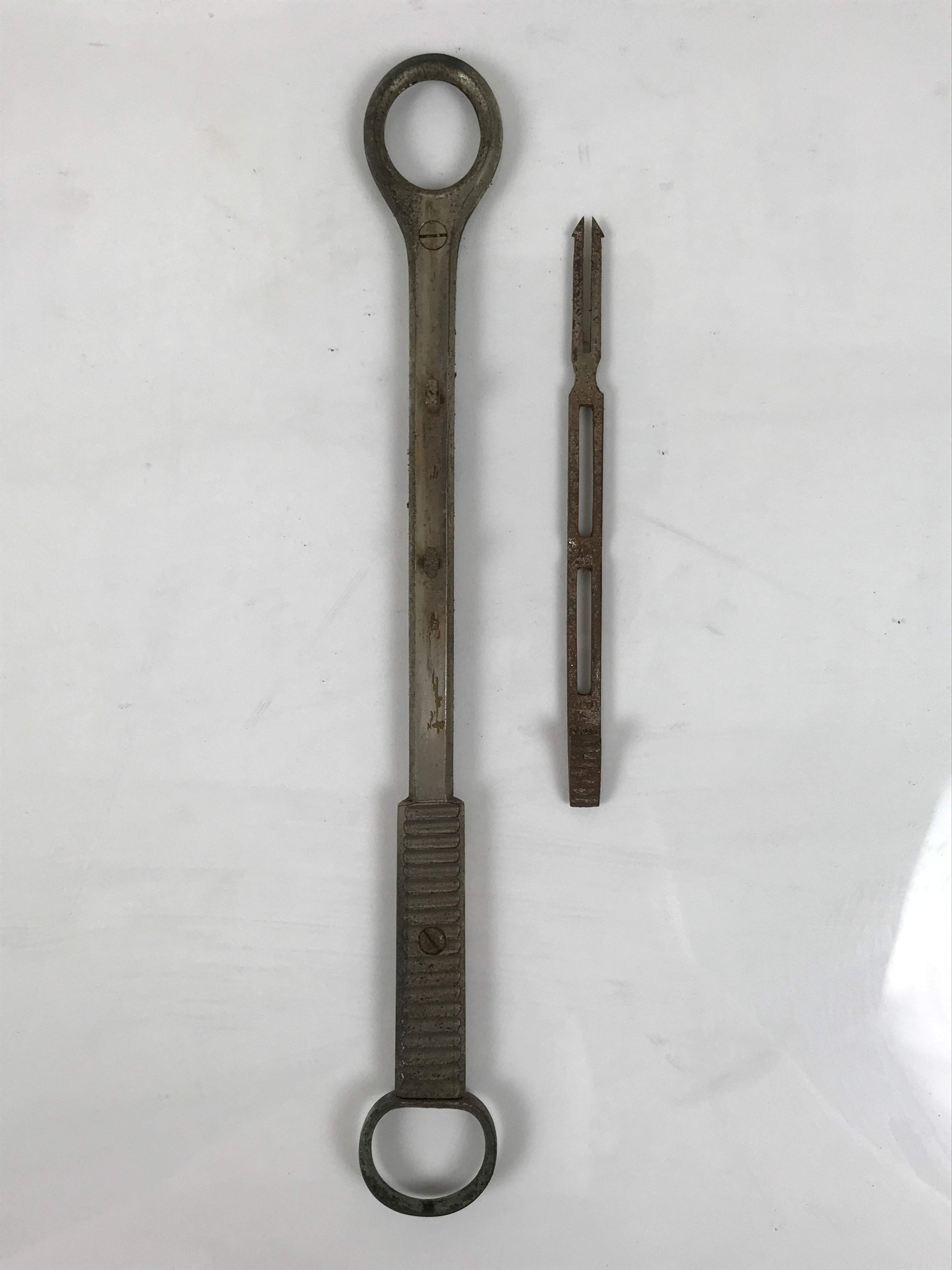 Antique Japanese Steel Tonsil Guillotine Surgical Tool Medical Equipment JK915