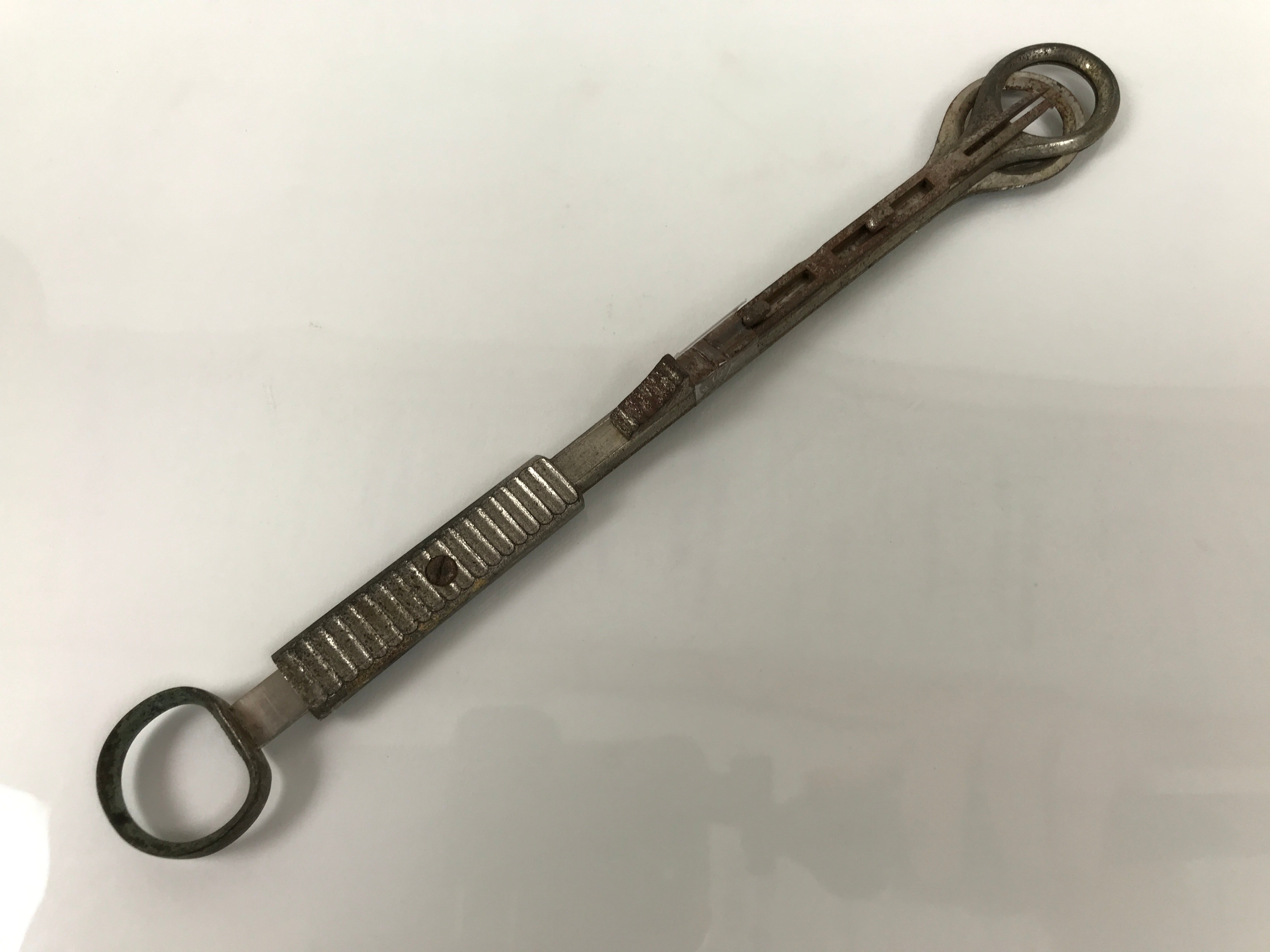 Antique Japanese Steel Tonsil Guillotine Surgical Tool Medical Equipment JK915