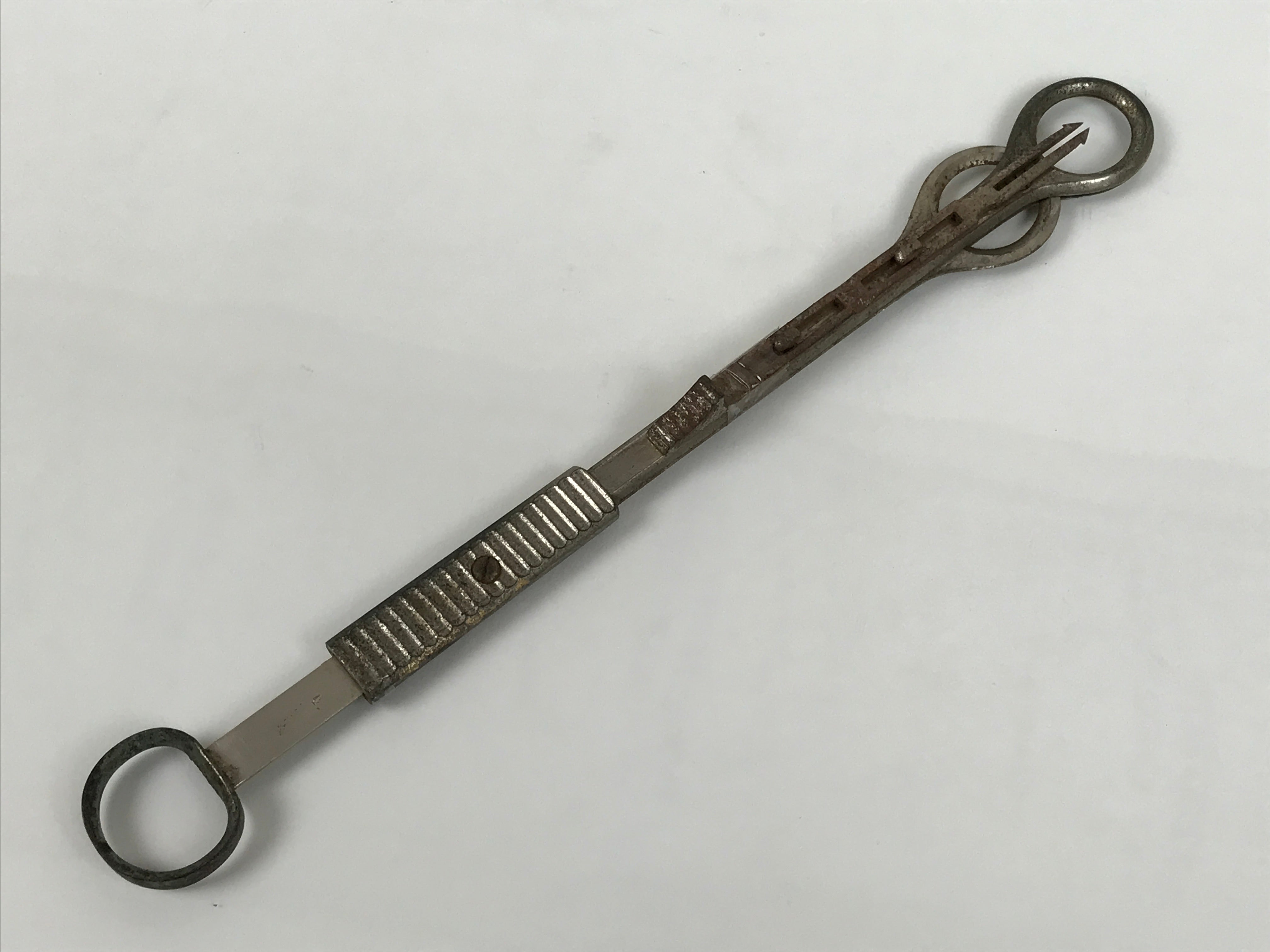 Antique Japanese Steel Tonsil Guillotine Surgical Tool Medical Equipment JK915