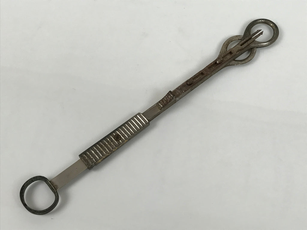 Antique Japanese Steel Tonsil Guillotine Surgical Tool Medical Equipment JK915