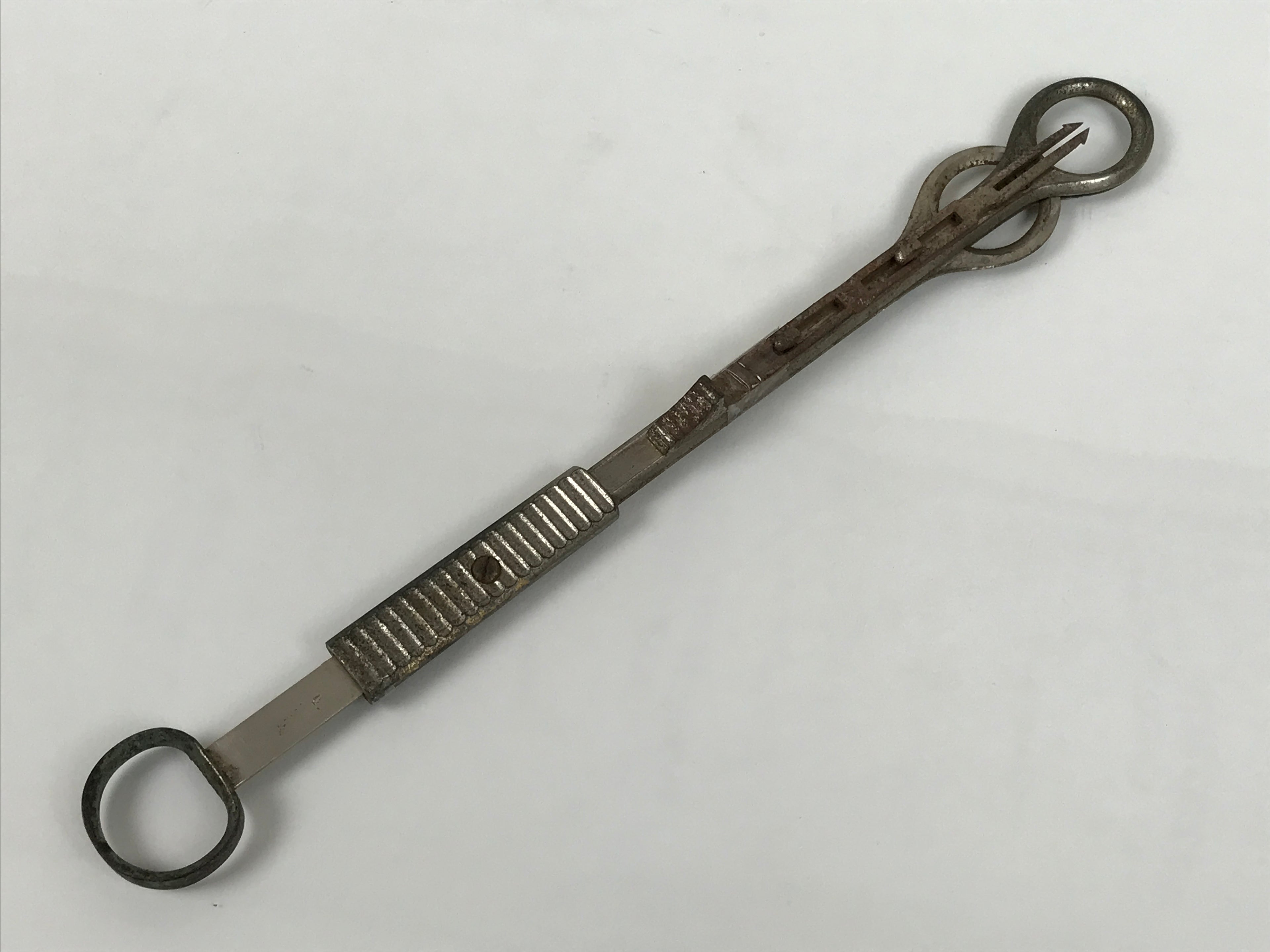 Antique Japanese Steel Tonsil Guillotine Surgical Tool Medical Equipment JK915