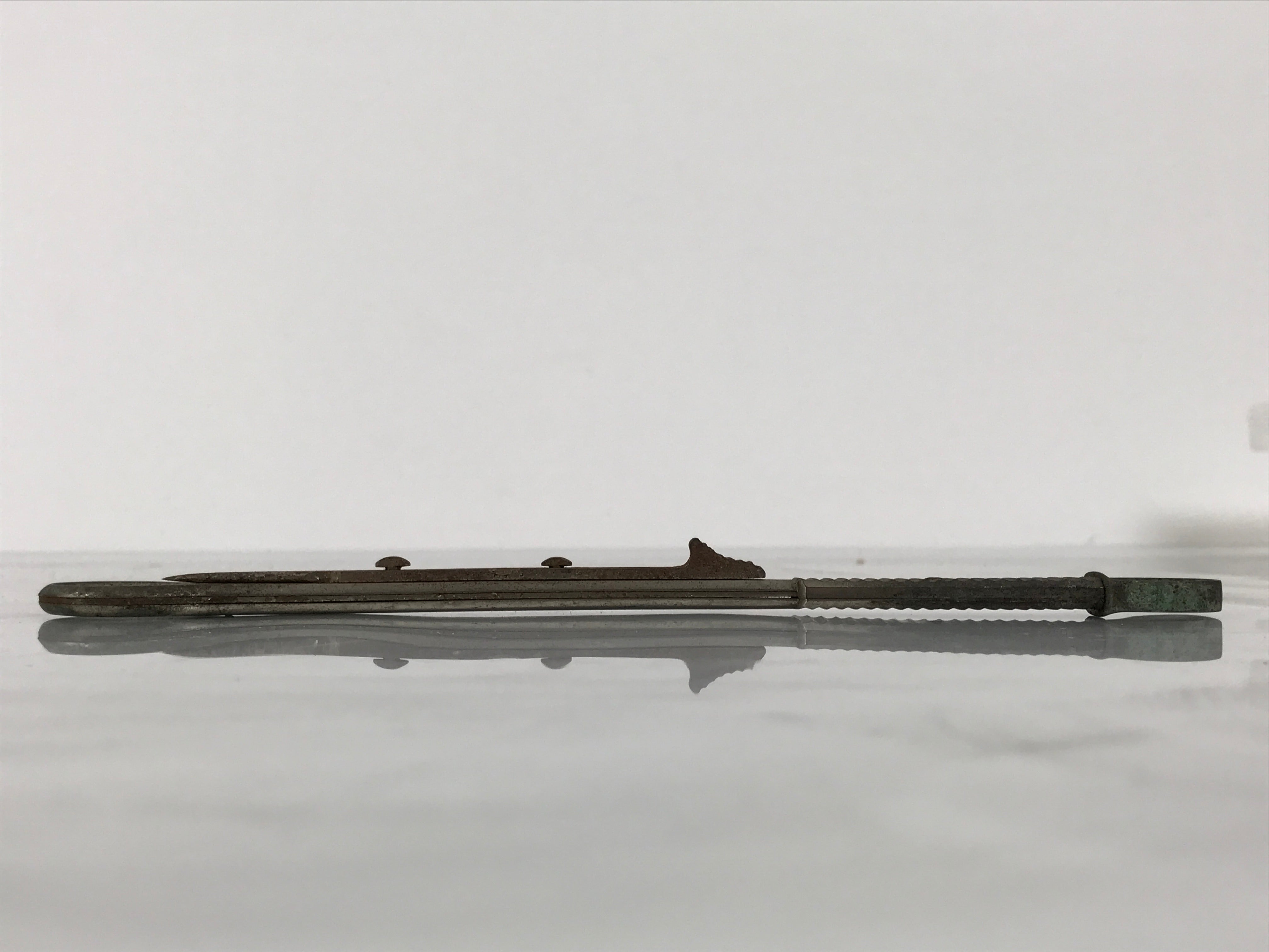 Antique Japanese Steel Tonsil Guillotine Surgical Tool Medical Equipment JK915