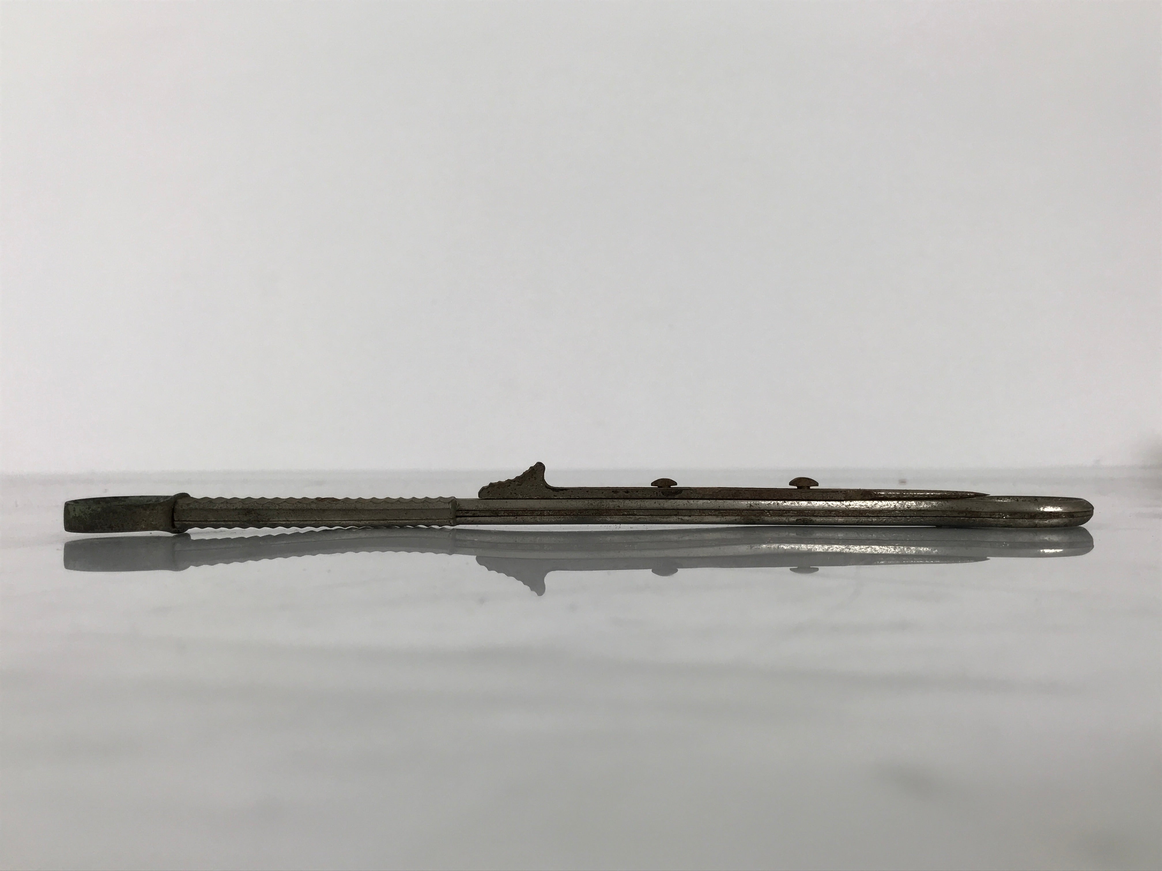 Antique Japanese Steel Tonsil Guillotine Surgical Tool Medical Equipment JK915