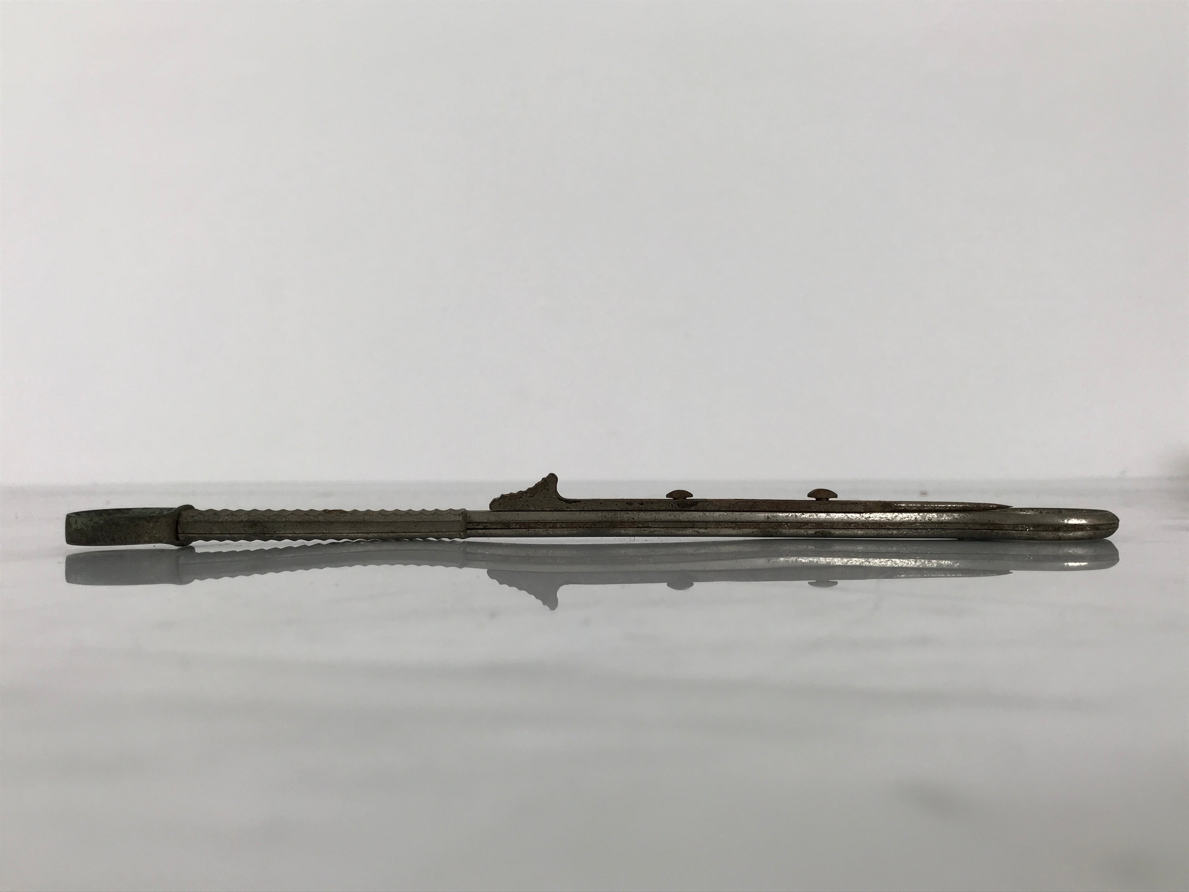 Antique Japanese Steel Tonsil Guillotine Surgical Tool Medical Equipment JK915