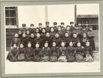 Antique Japanese Taisho Boys School Photograph Hakama Kimono Black White PH27