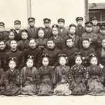Antique Japanese Taisho Boys School Photograph Hakama Kimono Black White PH27
