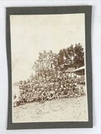 Antique Japanese Taisho Boys Summer Beach Photograph Group Black White PH29