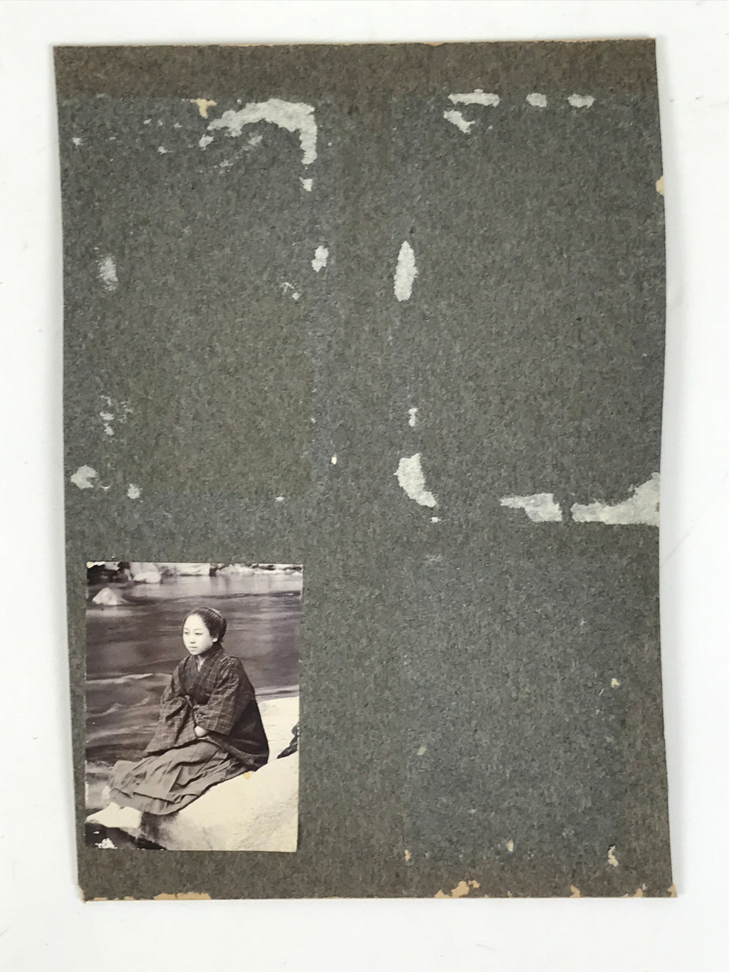 Antique Japanese Taisho Boys Summer Beach Photograph Group Black White PH29
