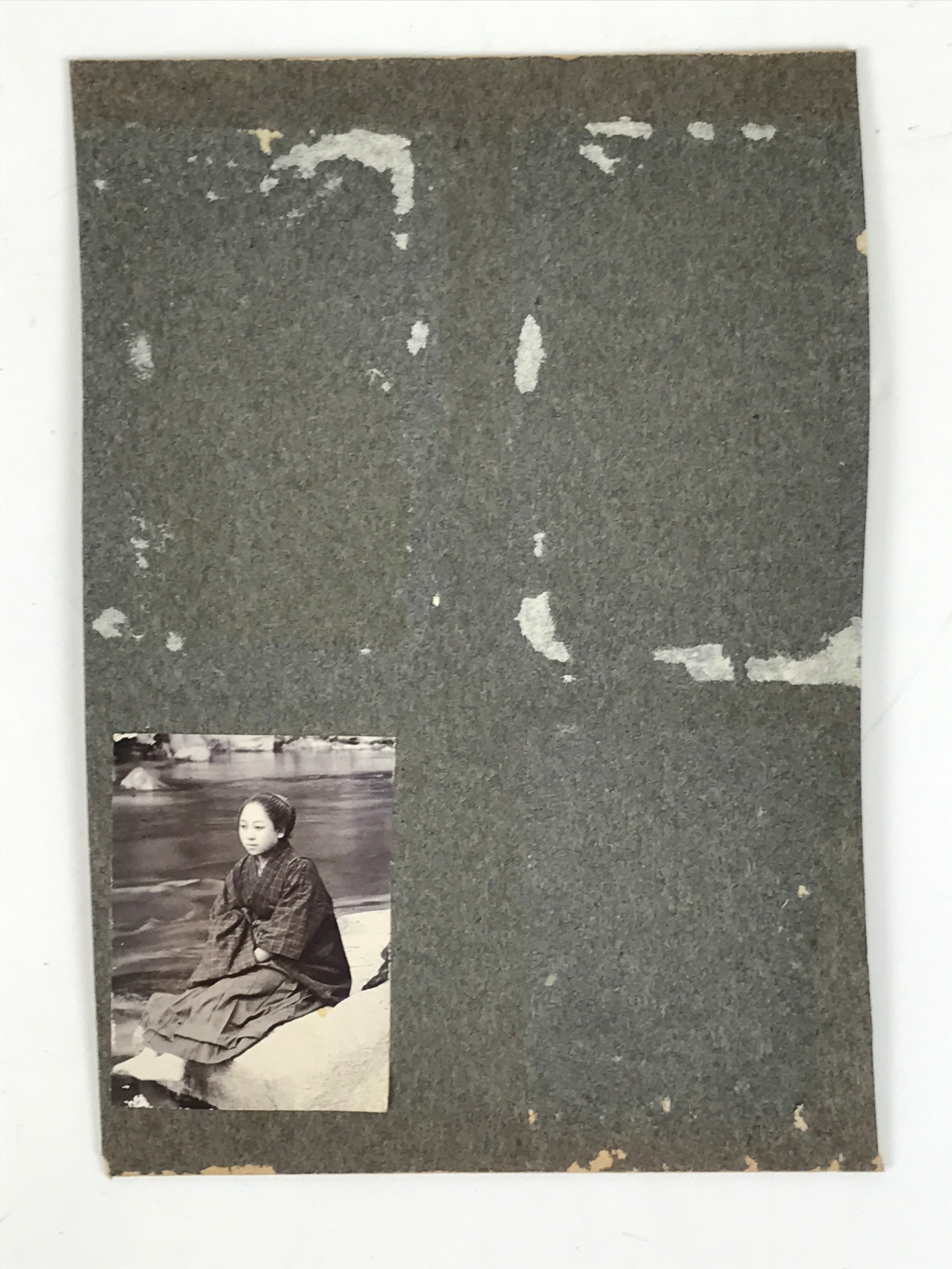 Antique Japanese Taisho Boys Summer Beach Photograph Group Black White PH29