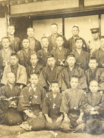 Antique Japanese Taisho C1921 Boys School Group Photograph Kimono Sepia PH89