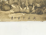 Antique Japanese Taisho C1921 Boys School Group Photograph Kimono Sepia PH89
