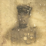 Antique Japanese Taisho Era Soldier Portrait Military Photograph Sepia Tone PH32
