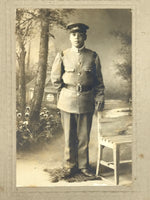 Antique Japanese Taisho Era Soldier Portrait Military Photograph Sepia Tone PH35