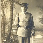 Antique Japanese Taisho Era Soldier Portrait Military Photograph Sepia Tone PH35