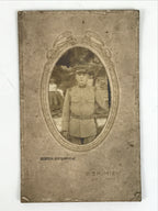 Antique Japanese Taisho Era Soldier Portrait Military Photograph Sepia Tone PH41