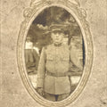 Antique Japanese Taisho Era Soldier Portrait Military Photograph Sepia Tone PH41