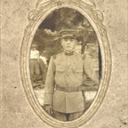 Antique Japanese Taisho Era Soldier Portrait Military Photograph Sepia Tone PH41