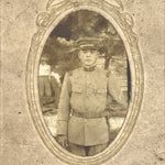 Antique Japanese Taisho Era Soldier Portrait Military Photograph Sepia Tone PH41
