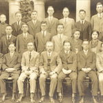 Antique Japanese Taisho Group School Staff Photograph Business Sepia Tone PH61