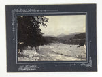 Antique Japanese Taisho Kiso River Scenic Landscape Photograph Black White PH31