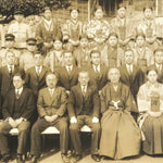 Antique Japanese Taisho School Class Photograph Group Student Uniform Sepia PH63