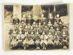 Antique Japanese Taisho School Photograph Group Student Hakama Black White PH120
