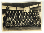 Antique Japanese Taisho School Photograph Group Student Hakama Black White PH121