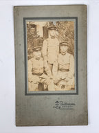 Antique Japanese Taisho Soldiers Group Portrait Military Photograph Sepia PH40