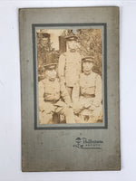 Antique Japanese Taisho Soldiers Group Portrait Military Photograph Sepia PH40