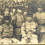 Antique Japanese Taisho Soldiers Portrait Military Photograph Sepia Tone PH33