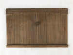 Antique Japanese Wood Lid Buddhist Altar Item Storage Box Inside 11x41x25cm X66