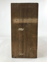 Antique Japanese Wood Lid Buddhist Altar Item Storage Box Inside 11x41x25cm X66