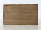 Antique Japanese Wood Lidded Pottery Storage Box Inside 27.9x18x15.5cm X141