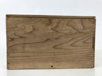 Antique Japanese Wood Lidded Pottery Storage Box Inside 27.9x18x15.5cm X141