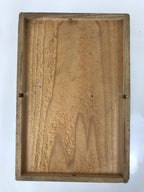 Antique Japanese Wood Lidded Pottery Storage Box Inside 27.9x18x15.5cm X141