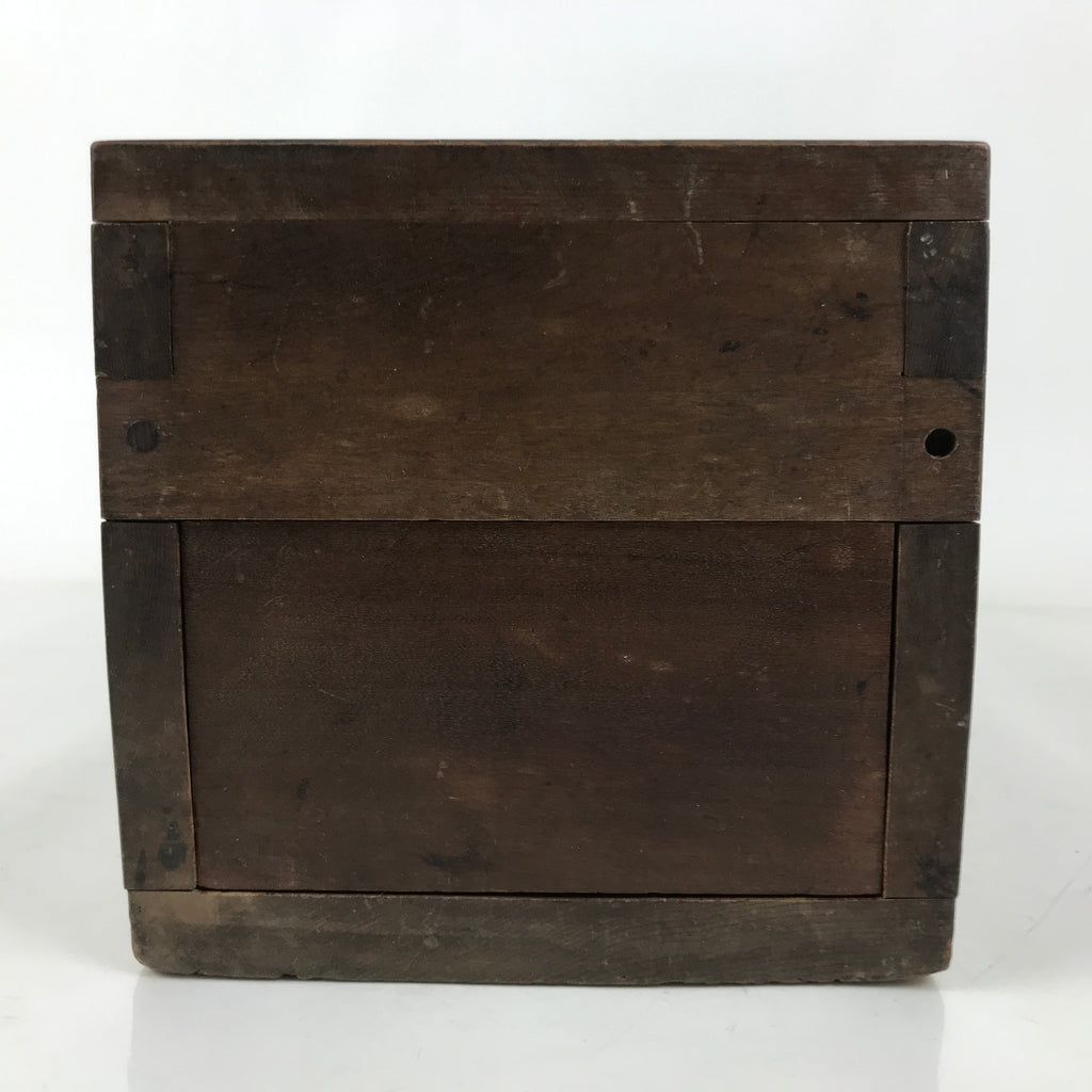 Antique Japanese Wooden Cash Box Chest Zenibako Kinko Safe Lockbox 1 Drawer X148