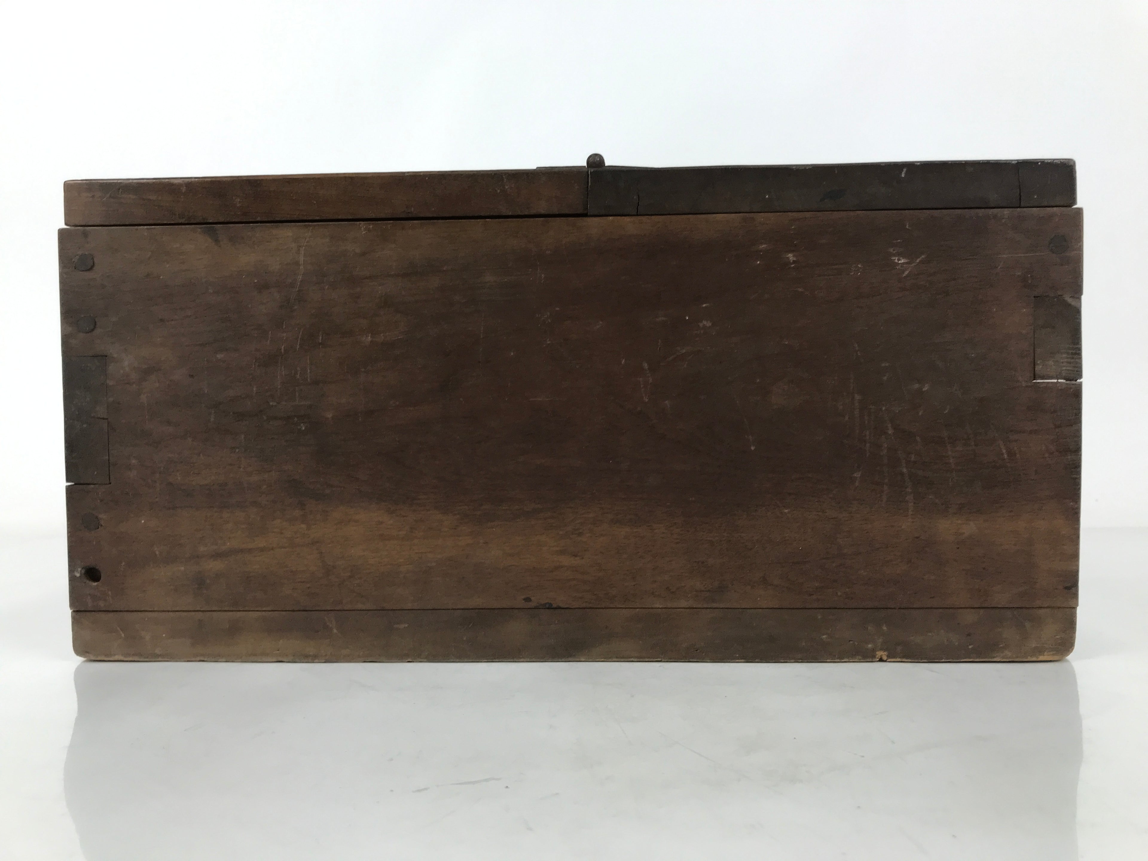 Antique Japanese Wooden Cash Box Chest Zenibako Kinko Safe Lockbox 1 Drawer X148