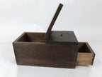 Antique Japanese Wooden Cash Box Chest Zenibako Kinko Safe Lockbox 1 Drawer X148