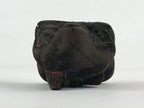 Antique Japanese Wooden Ebisu Decoration Figure Small Ornament Brown BD924
