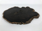 Antique Japanese Wooden Flower Vase Stand Unique Kadai Board Ikebana Brown WT599