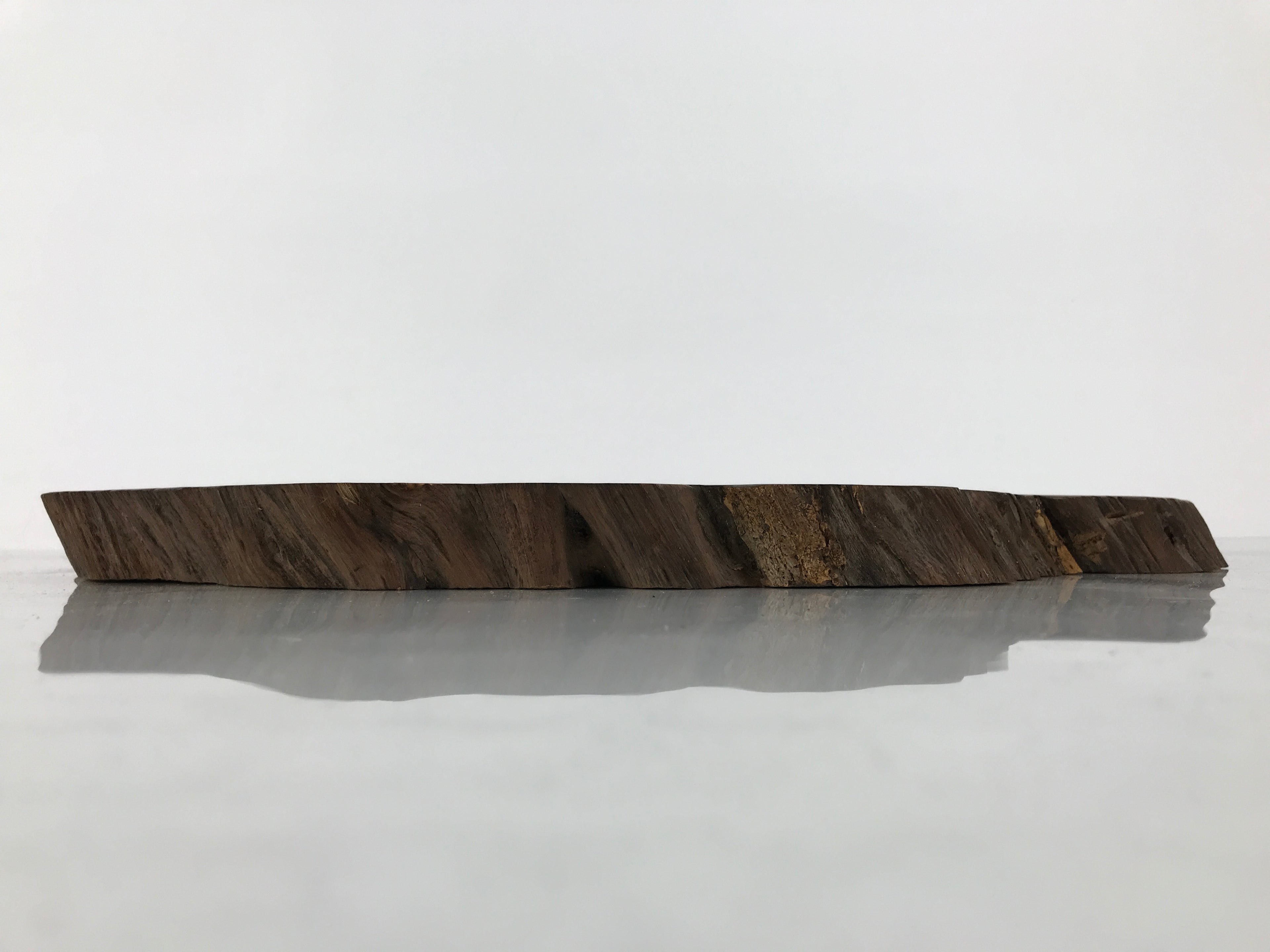 Antique Japanese Wooden Flower Vase Stand Unique Kadai Board Ikebana Brown WT599