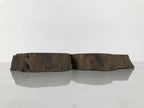Antique Japanese Wooden Flower Vase Stand Unique Kadai Board Ikebana Brown WT599