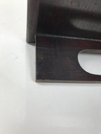 Antique Japanese Wooden Lacquered Low Table Brown Serving Tray Ozen Square L494