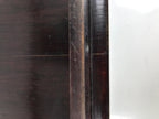 Antique Japanese Wooden Lacquered Low Table Brown Serving Tray Ozen Square L494